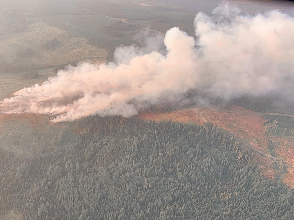 Three wildfires out of control in the Grande Prairie forest area